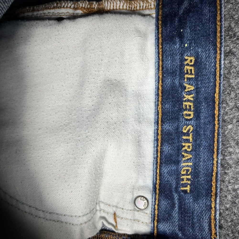 American Eagle Straight Leg Jeans Mens 29x30 Blue Medium Wash Denim Mid Rise - Picture 9 of 10